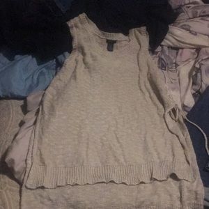 Crocheted short sleeve tank